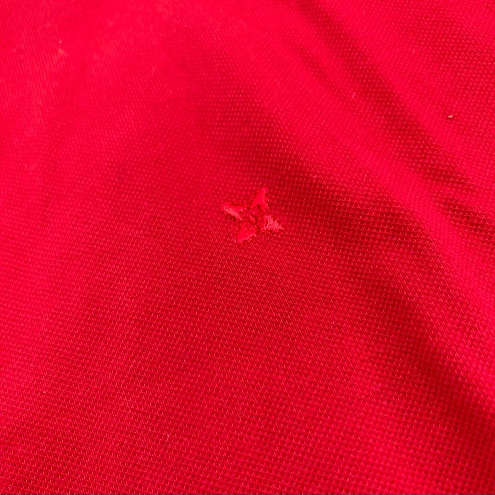 Ferrante Red Button Tee - Size Large - Picture 3 of 7